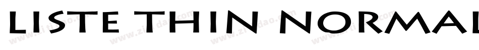 Liste Thin Normal字体转换